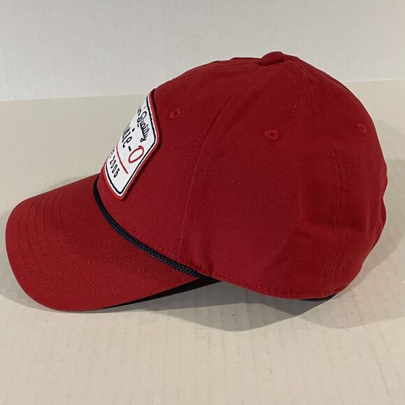 Johnnie-O Hat Cap Snap Back Adult Beach Golf Surf Red Patch Rope Adjustable Hat - Picture 3 of 13
